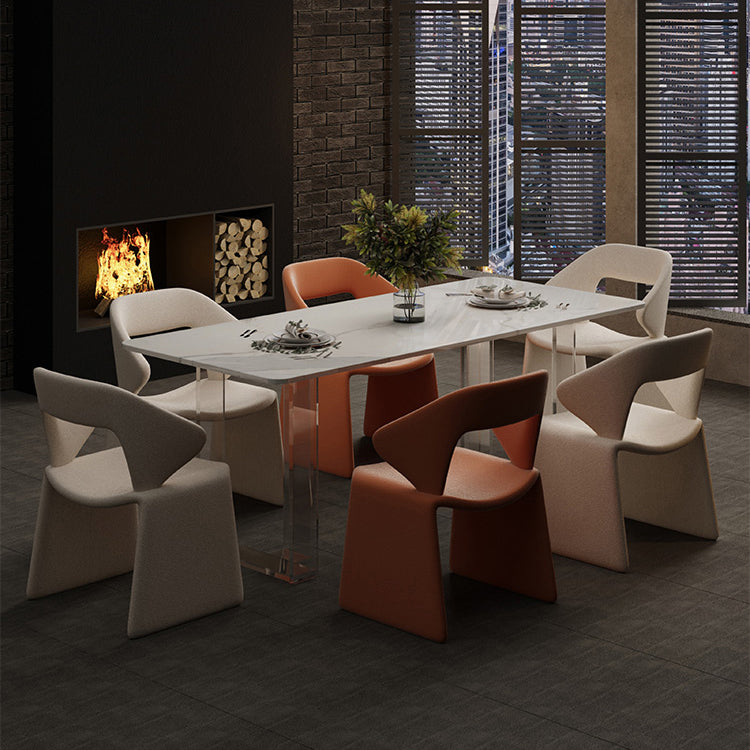 Upholstered and Velvet Open Back Dining and Accent Chairs for Home