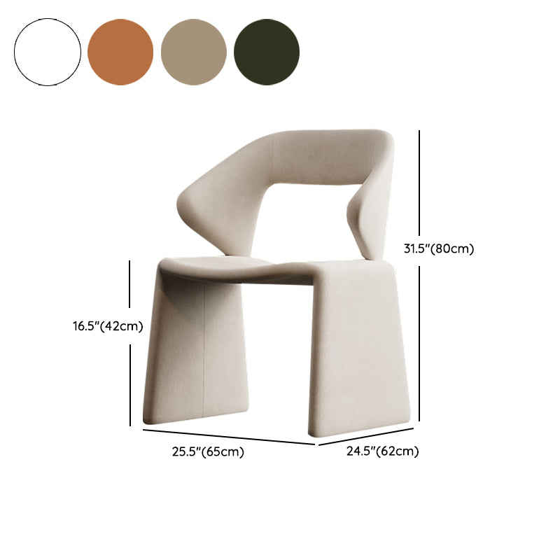 Upholstered and Velvet Open Back Dining and Accent Chairs for Home