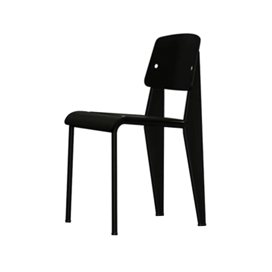 Metal and Plastic Open Back Modern Side Dining Chairs for Home