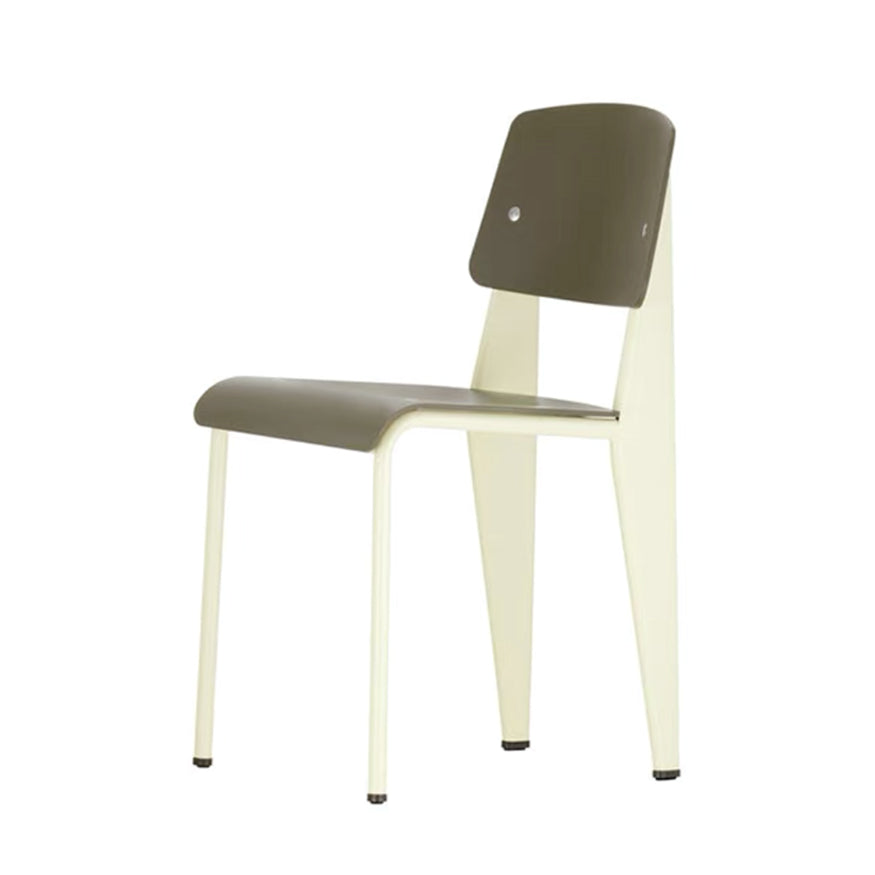 Metal and Plastic Open Back Modern Side Dining Chairs for Home