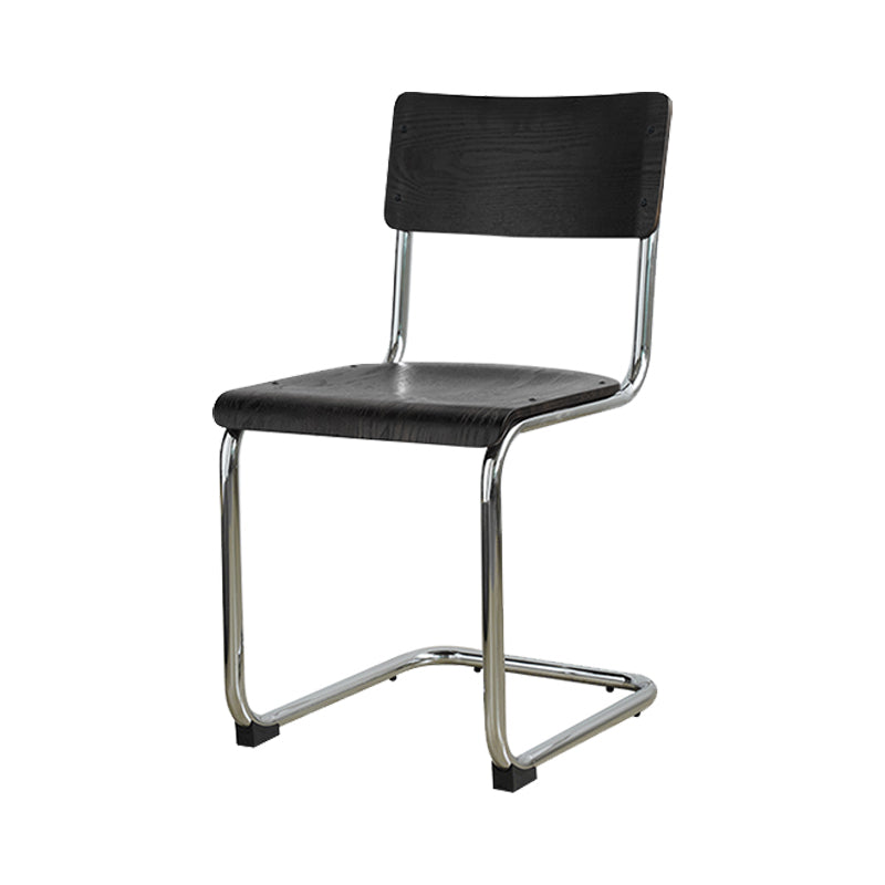 Contemporary Style Open Back Wood Armless Dining Side Chair for Home