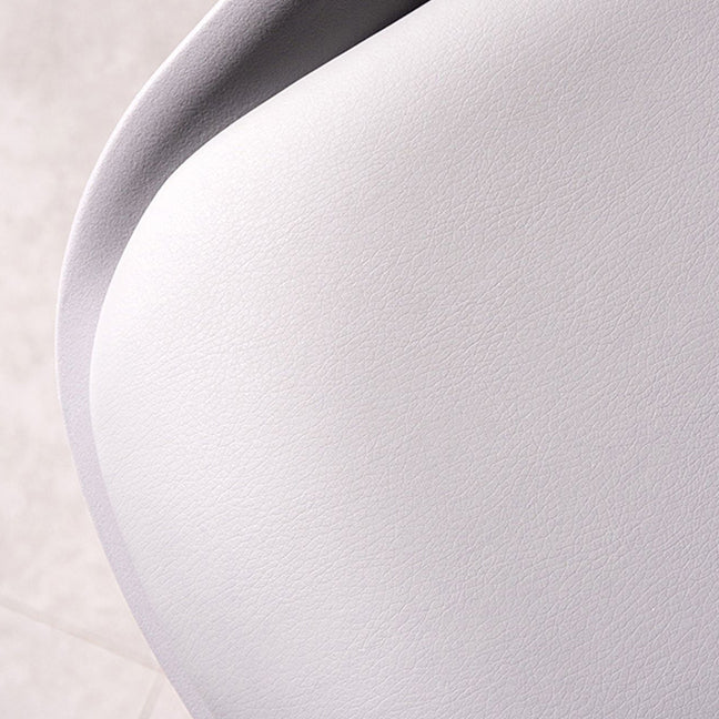 Modern Style Low Back Upholstered Adjustable Bar Stool with Metal Legs