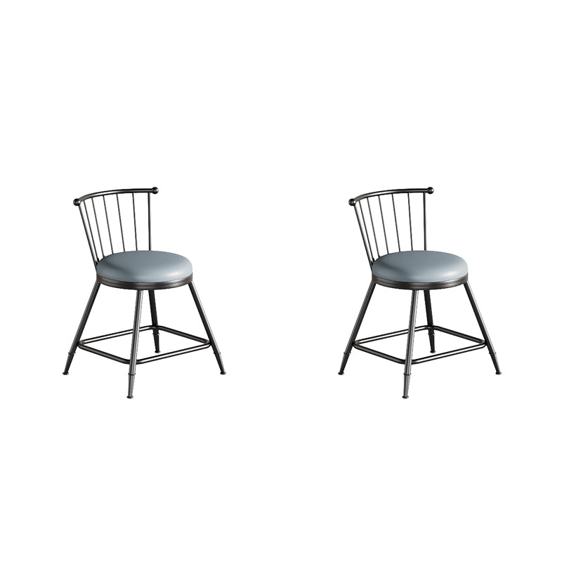 Modern 1/2/3/5 Pcs Bar Set with Square Pub Table and Metal Stools for Home