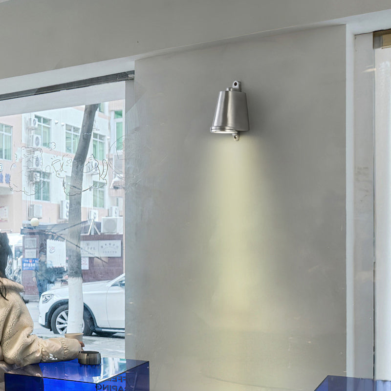 Geometric Simplicity Metal 1 Light Outside Wall Light Fixture