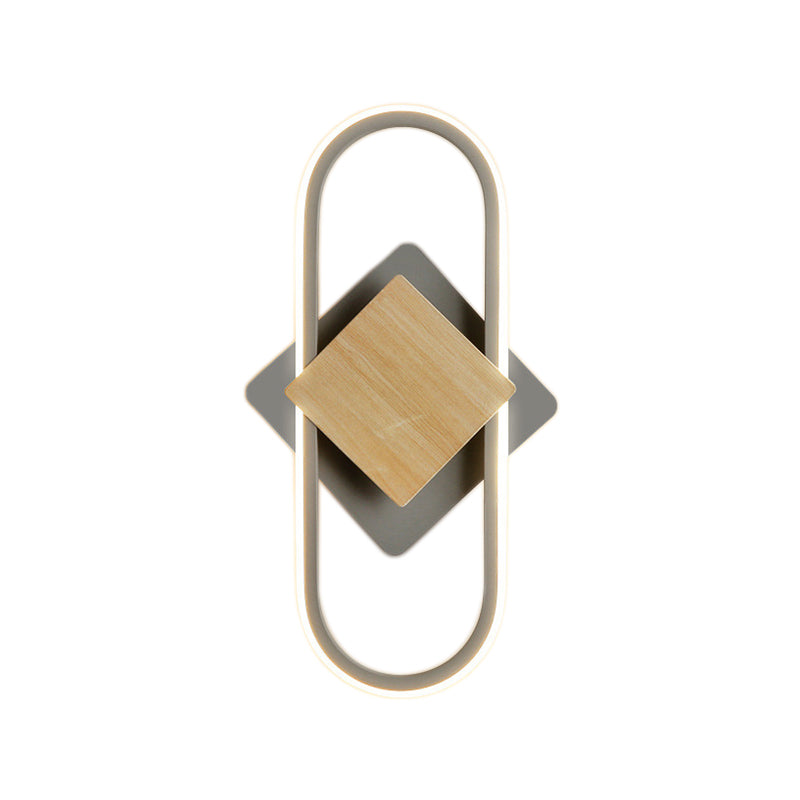 Metal Geometric Indoor Contemporary 1 Light Wall Light Fixture
