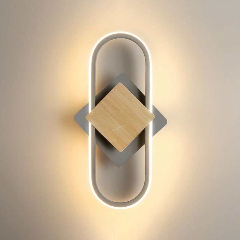 Metal Geometric Indoor Contemporary 1 Light Wall Light Fixture