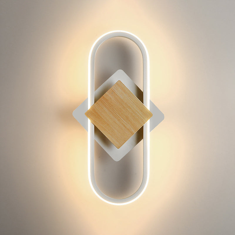 Metal Geometric Indoor Contemporary 1 Light Wall Light Fixture
