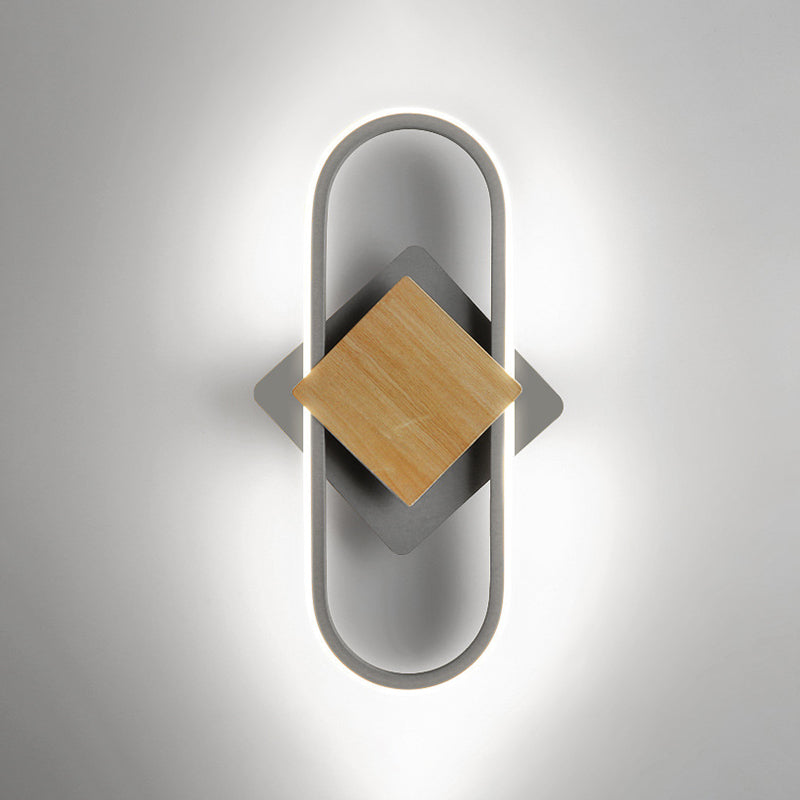 Metal Geometric Indoor Contemporary 1 Light Wall Light Fixture