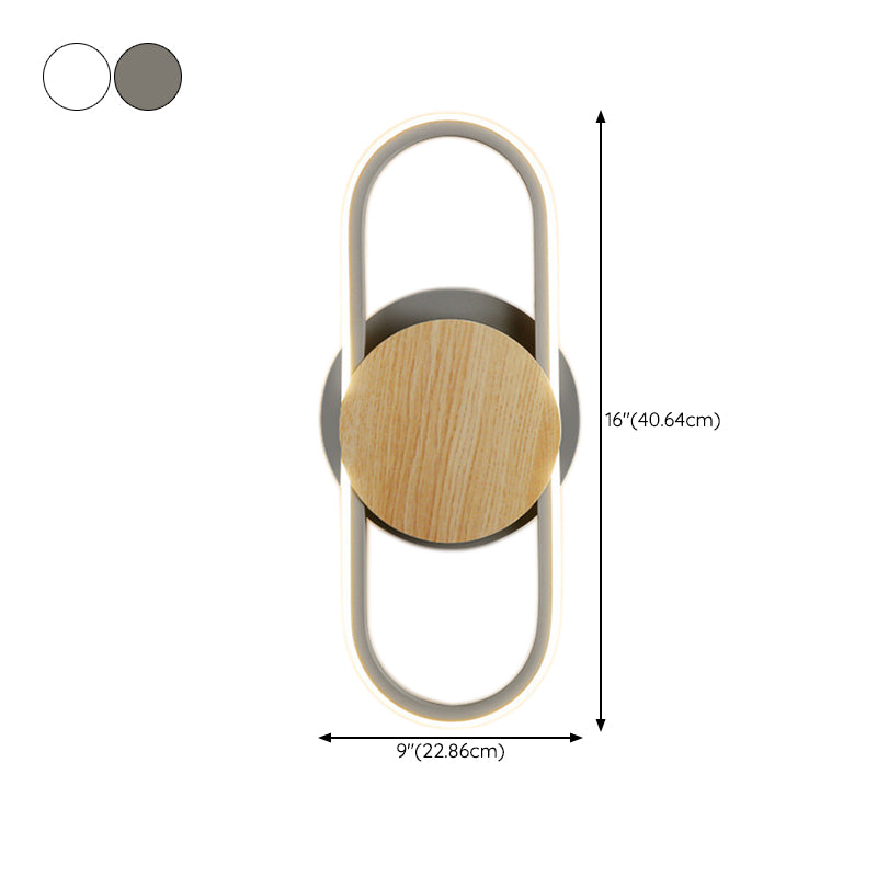 Metal Geometric Indoor Contemporary 1 Light Wall Light Fixture