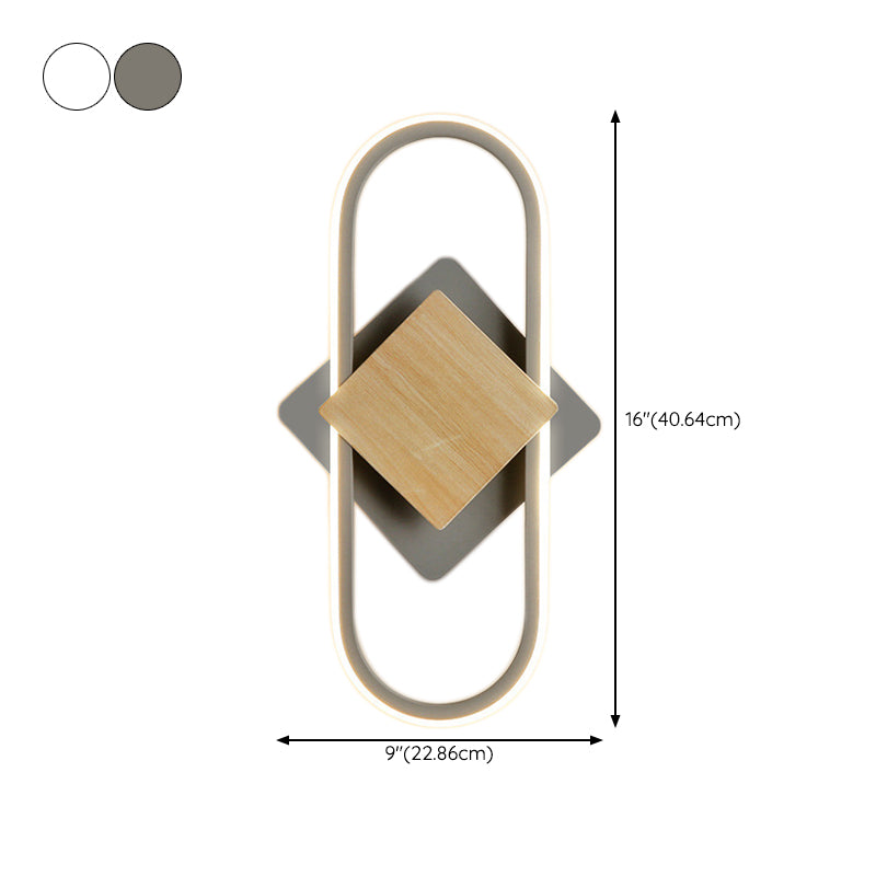 Metal Geometric Indoor Contemporary 1 Light Wall Light Fixture