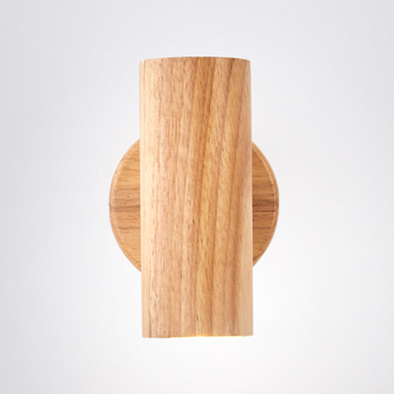 Modern Simple Shape Wall Light Sconces Wood Wall Lighting Fixtures