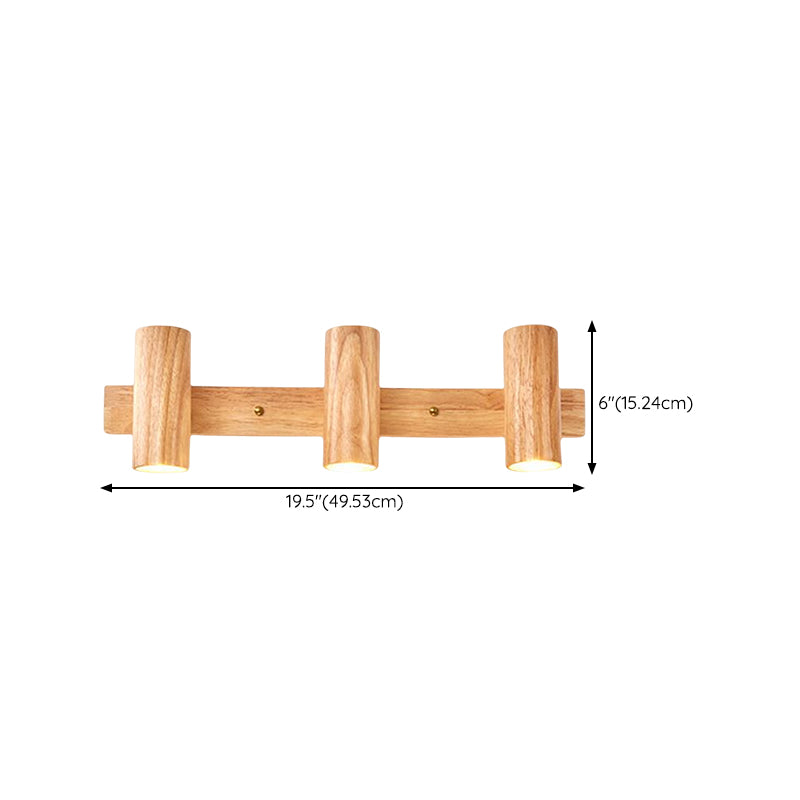 Modern Simple Shape Wall Light Sconces Wood Wall Lighting Fixtures