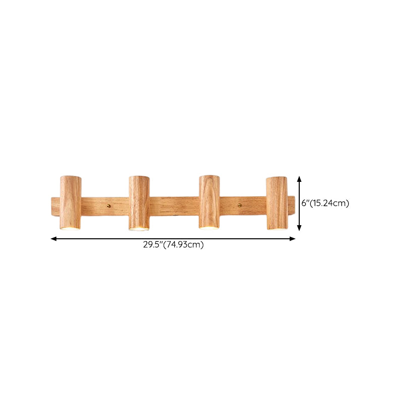 Modern Simple Shape Wall Light Sconces Wood Wall Lighting Fixtures