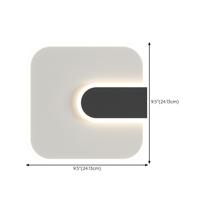 Simple Shape Wall Lighting Fixtures Modern Metal Wall Light Sconces for Bedroom