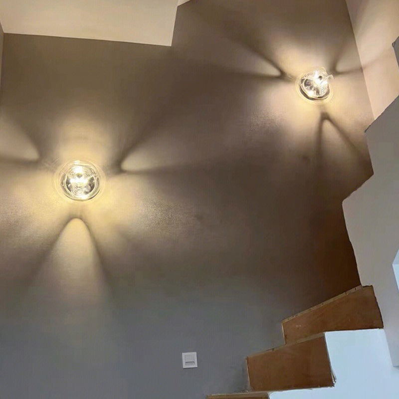 Contemporary Glass Shade Wall Lighting Ideas 1-Light Wall Sconce Lighting