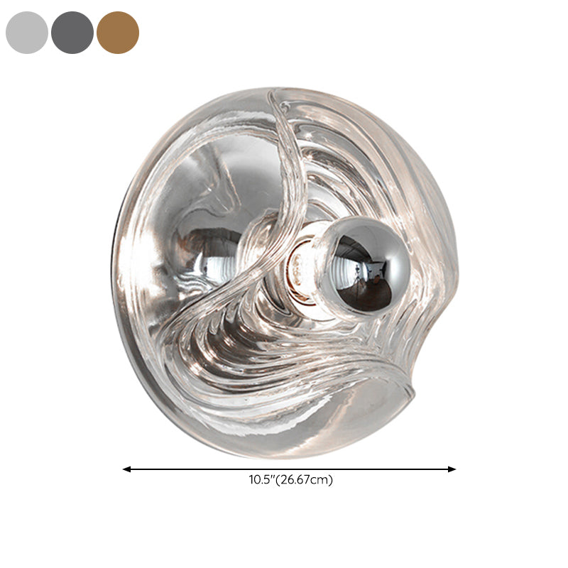 Contemporary Glass Shade Wall Lighting Ideas 1-Light Wall Sconce Lighting
