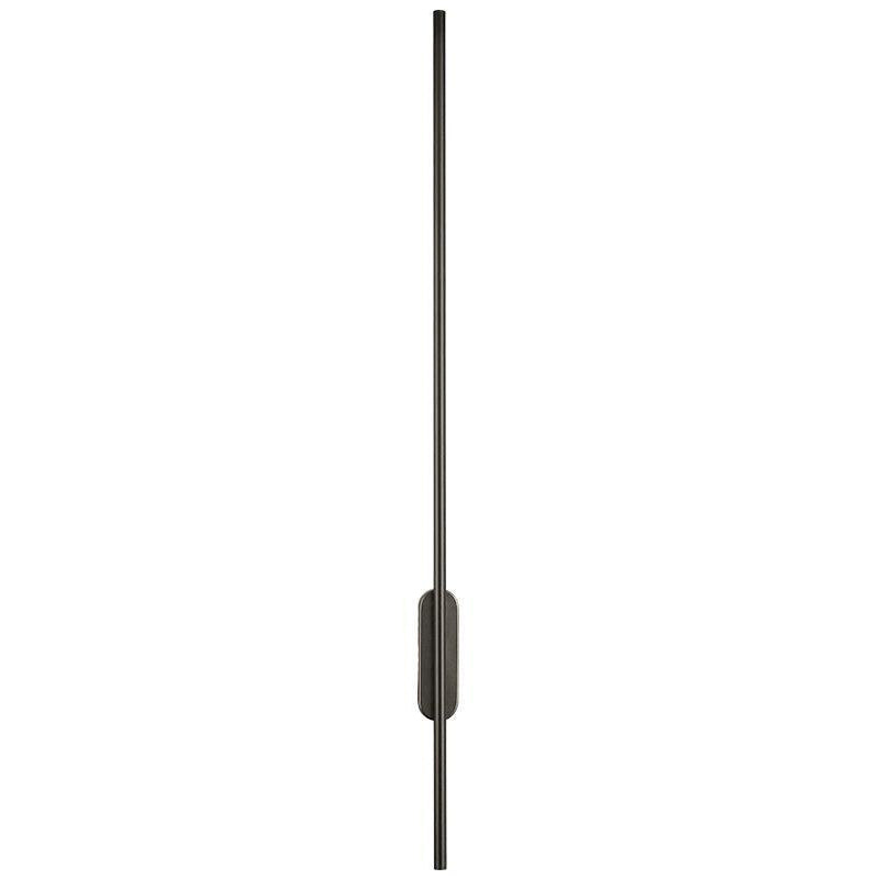 Single Contemporary Black Wall Mounted Sconce LED Linear Wall Light for Bedroom