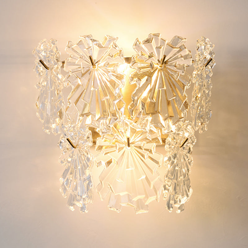 Postmodern Wall Light Sconce Glass Shade Wall Light Fixture for Bedroom