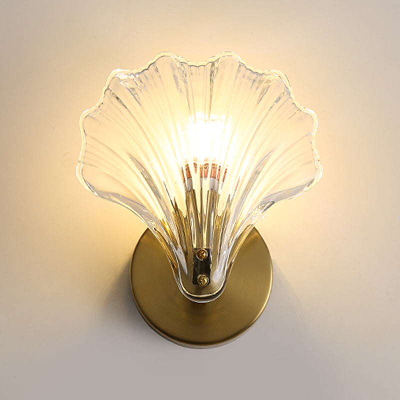 Postmodern Wall Light Sconce Glass Shade Wall Light Fixture for Bedroom