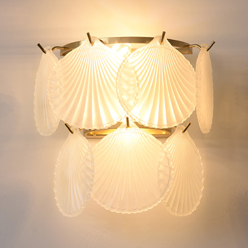 Postmodern Wall Light Sconce Glass Shade Wall Light Fixture for Bedroom