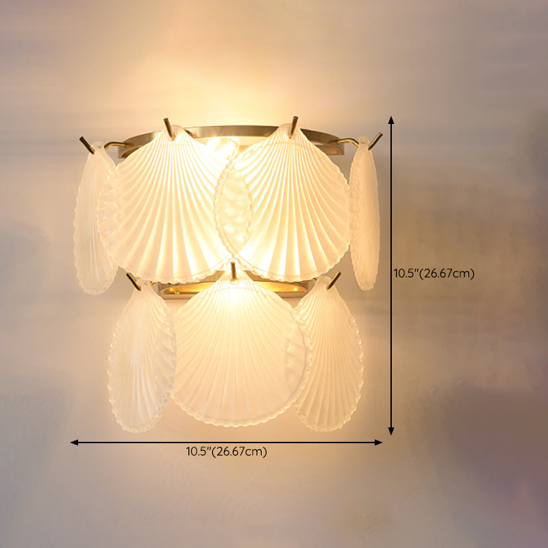 Postmodern Wall Light Sconce Glass Shade Wall Light Fixture for Bedroom