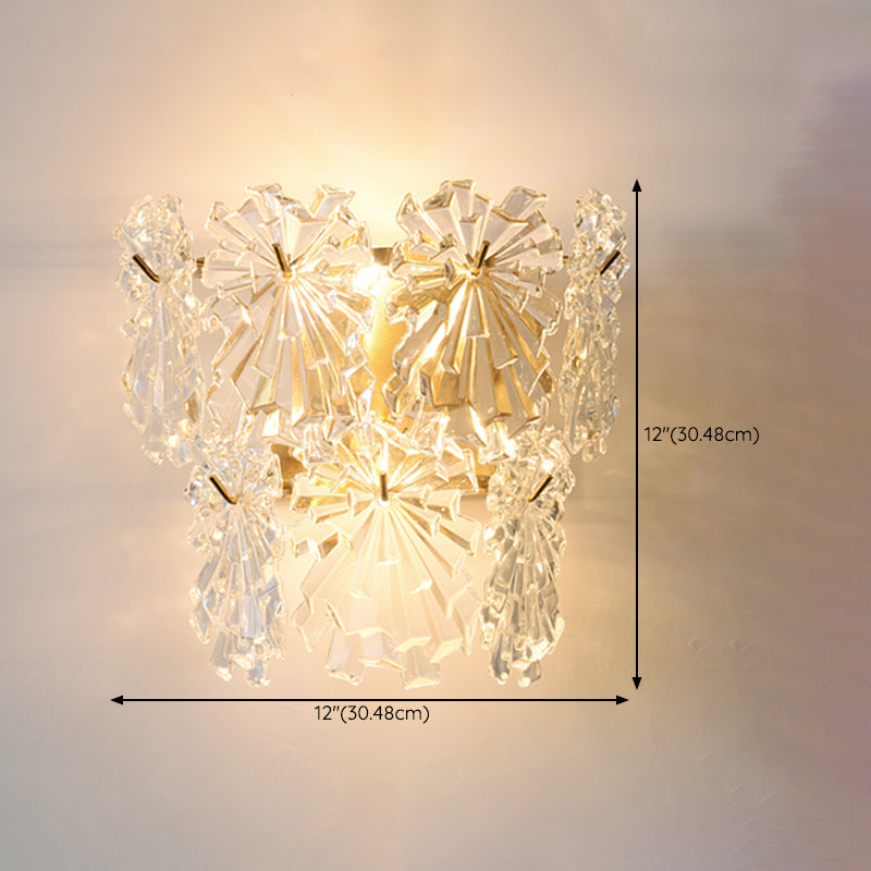 Postmodern Wall Light Sconce Glass Shade Wall Light Fixture for Bedroom