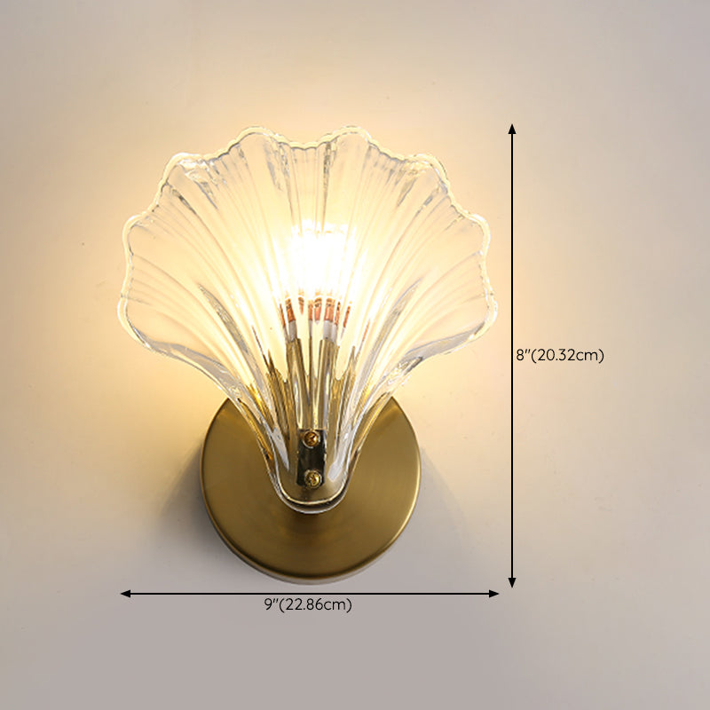Postmodern Wall Light Sconce Glass Shade Wall Light Fixture for Bedroom