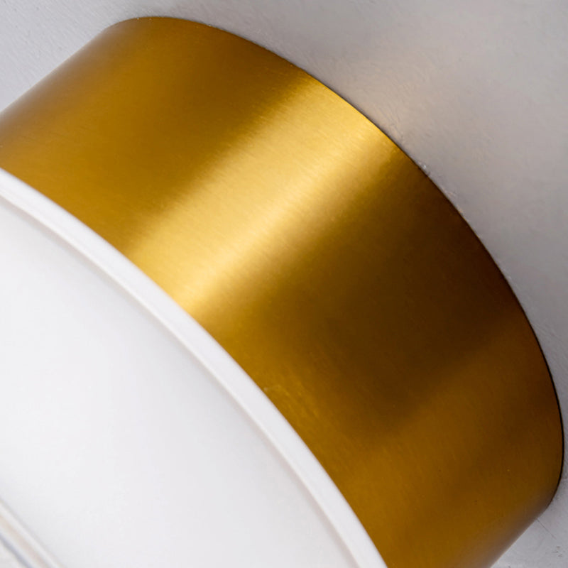 Contemporary Black/Golden Wall Mounted Sconce Glass LED Statement Wall Light