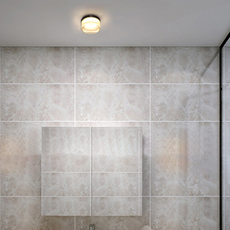 Contemporary Single Silver Wall Mounted Sconce Glass LED Statement Wall Light