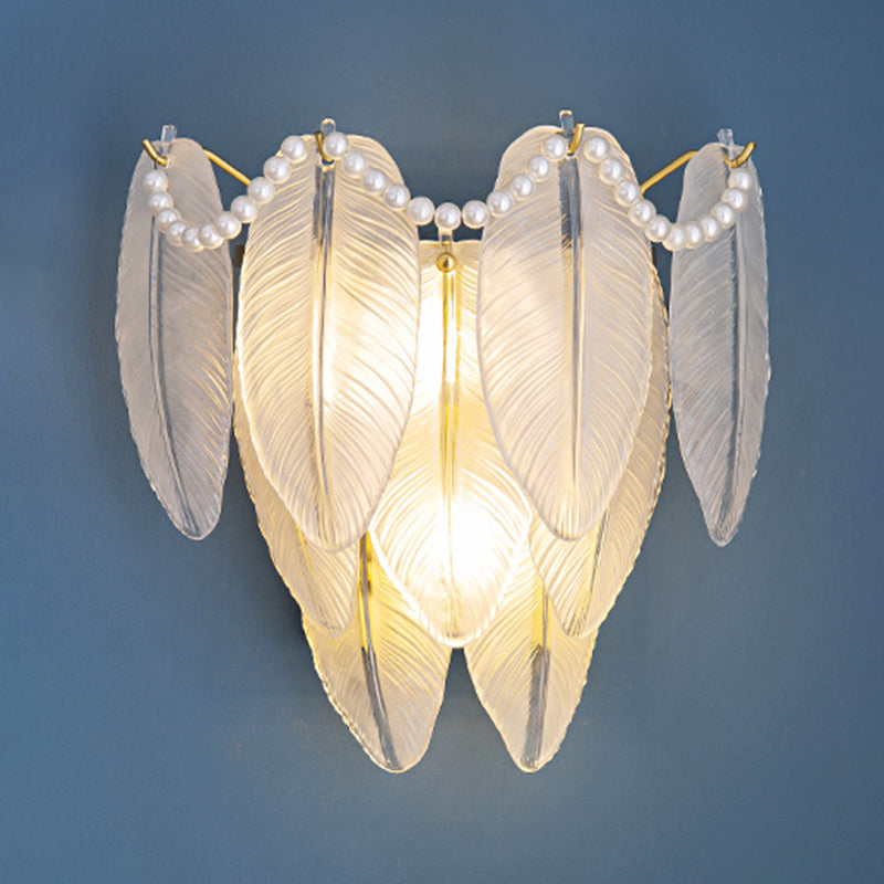 Modern Glass Wall Light Sconce Creative Wall Light Fixture for Bedroom