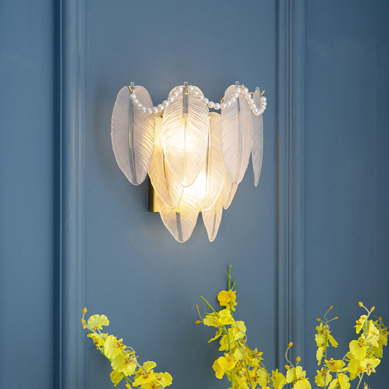 Modern Glass Wall Light Sconce Creative Wall Light Fixture for Bedroom