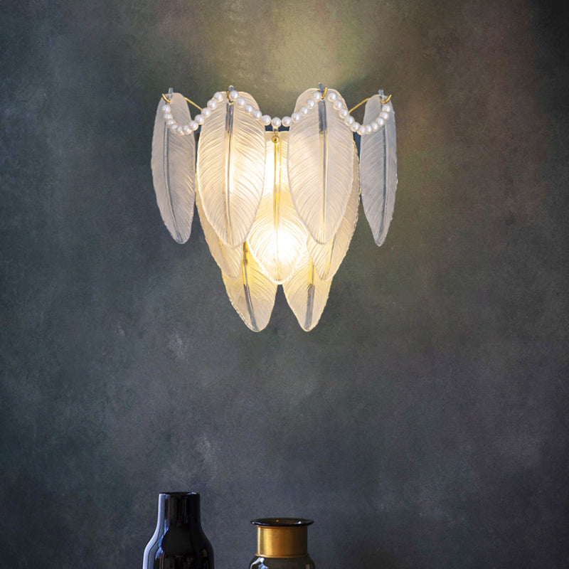 Modern Glass Wall Light Sconce Creative Wall Light Fixture for Bedroom