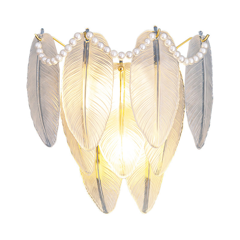 Modern Glass Wall Light Sconce Creative Wall Light Fixture for Bedroom