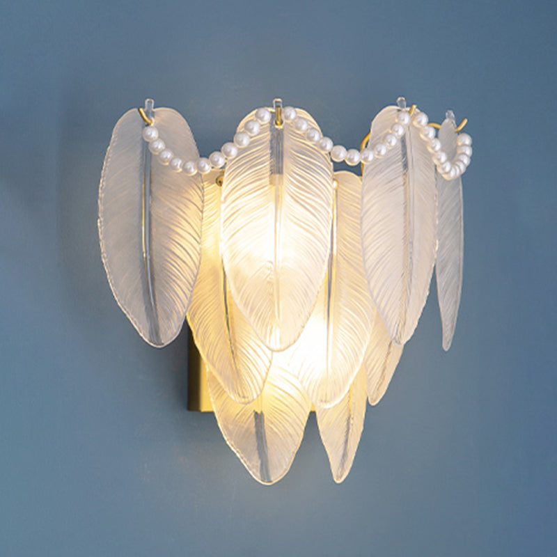 Modern Glass Wall Light Sconce Creative Wall Light Fixture for Bedroom