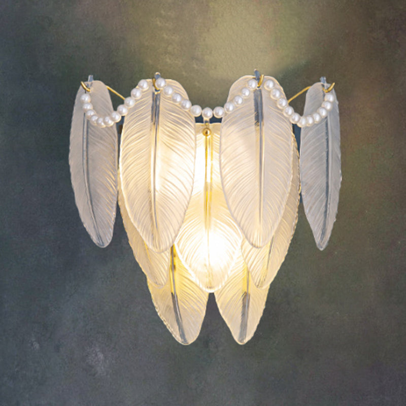 Modern Glass Wall Light Sconce Creative Wall Light Fixture for Bedroom