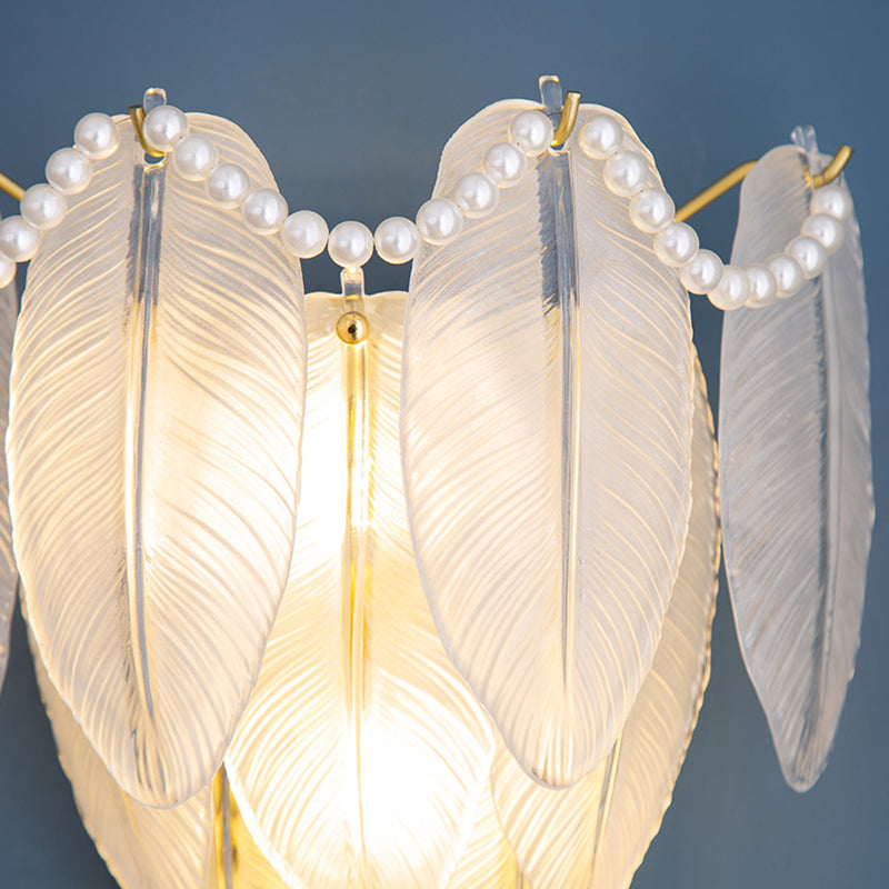 Modern Glass Wall Light Sconce Creative Wall Light Fixture for Bedroom