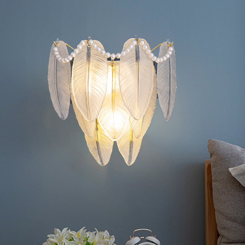 Modern Glass Wall Light Sconce Creative Wall Light Fixture for Bedroom