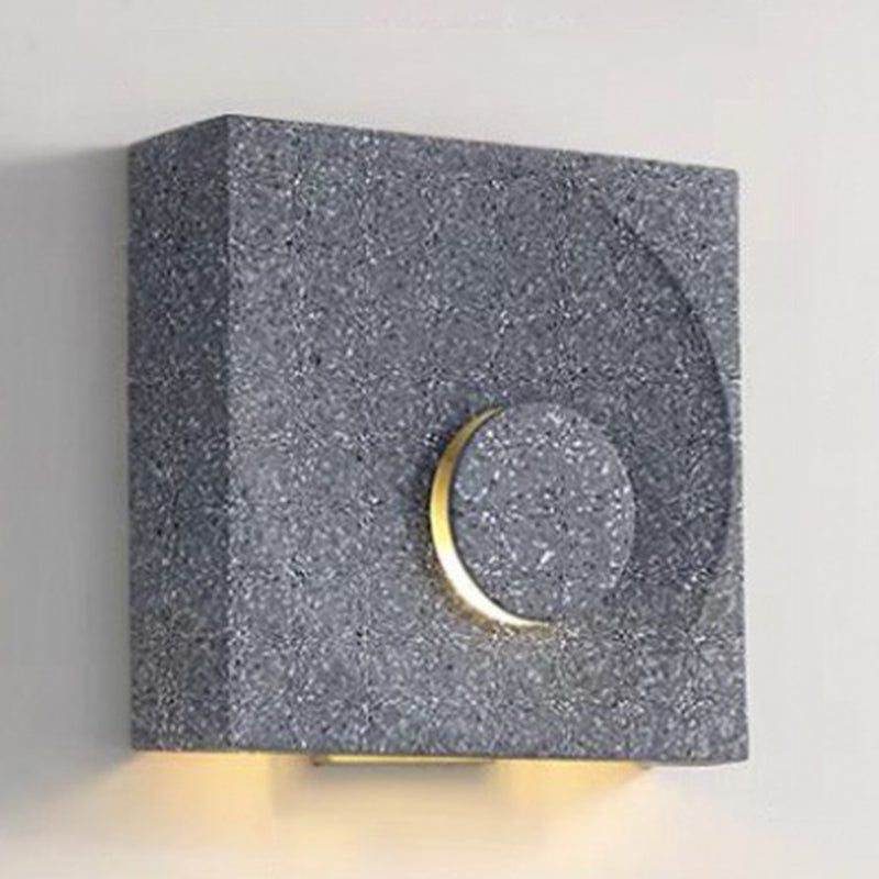 Single Black/White/Grey Wall Mounted Sconce LED Shaded Wall Light for Living Room