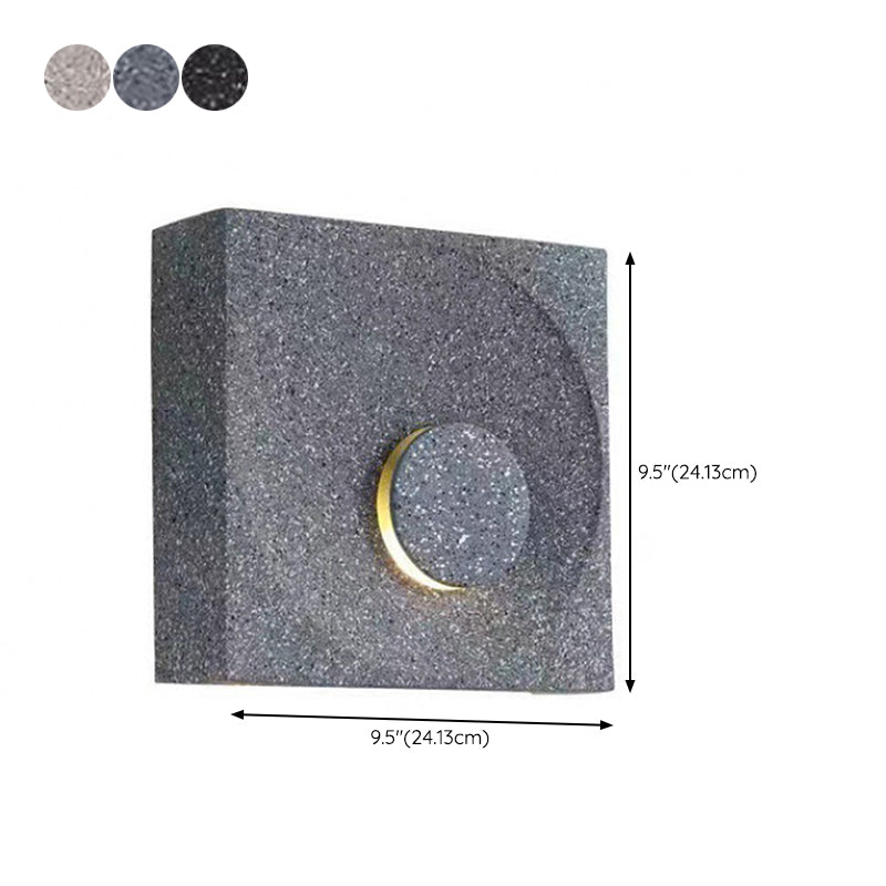 Single Black/White/Grey Wall Mounted Sconce LED Shaded Wall Light for Living Room