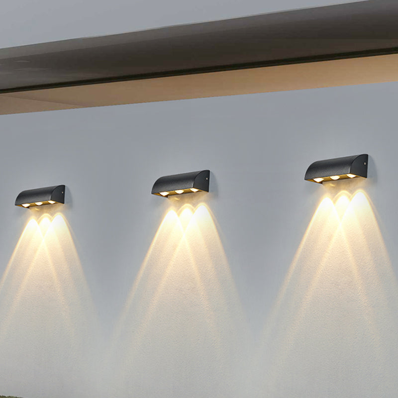 3 Lights Wall Lamp Modern LED Wall Mount Lamp with Aluminum Shade for Garden