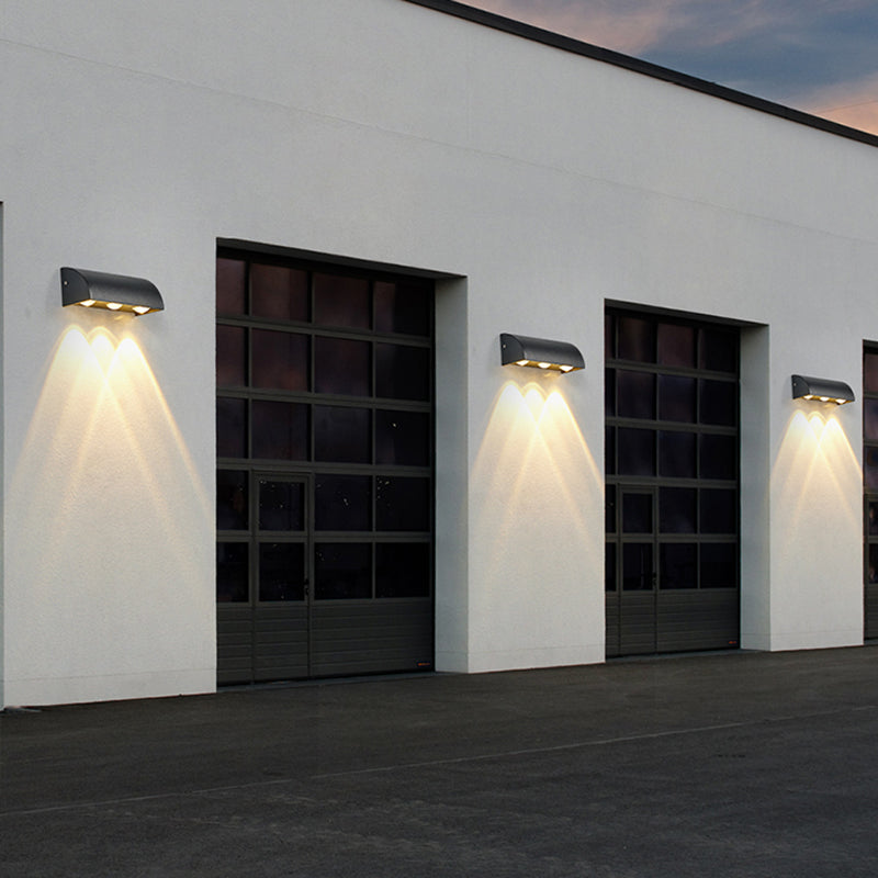 3 Lights Wall Lamp Modern LED Wall Mount Lamp with Aluminum Shade for Garden