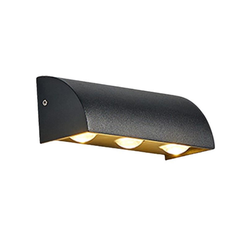 3 Lights Wall Lamp Modern LED Wall Mount Lamp with Aluminum Shade for Garden