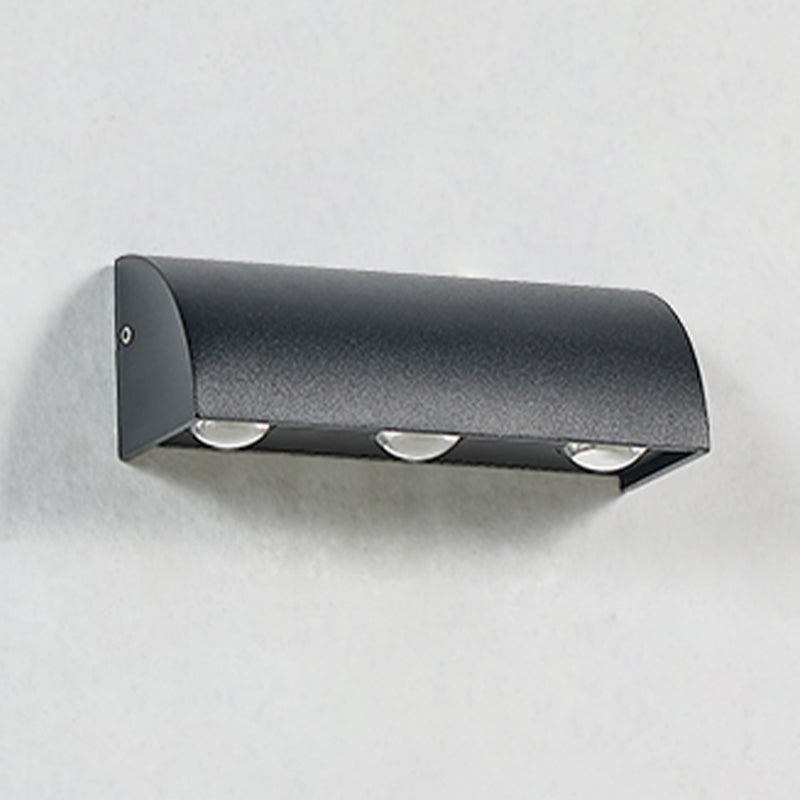 3 Lights Wall Lamp Modern LED Wall Mount Lamp with Aluminum Shade for Garden