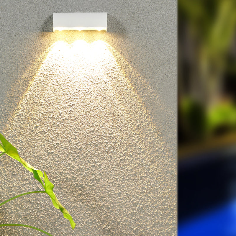 3 Lights Wall Lamp Modern LED Wall Mount Lamp with Aluminum Shade for Garden