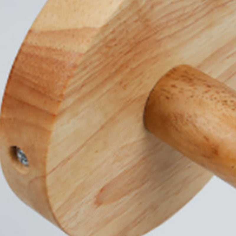 Macaron Shaded Lighting Contemporary Wood Wall Light for Room