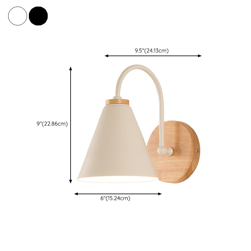 Black/White Metal Lighting Contemporary Wall Light for Home Foyer