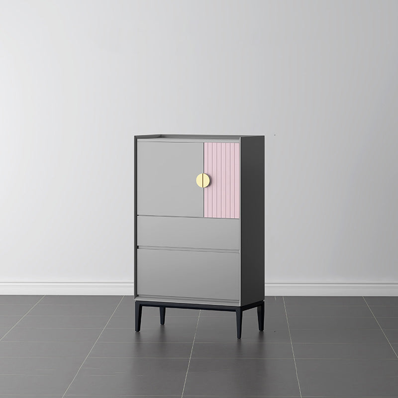 Modern Vertical Storage Chest with Soft-Close Drawers for Home