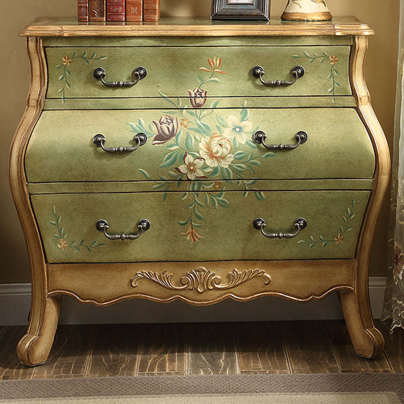 French Country Horizontal Storage Chest with Drawers for Home