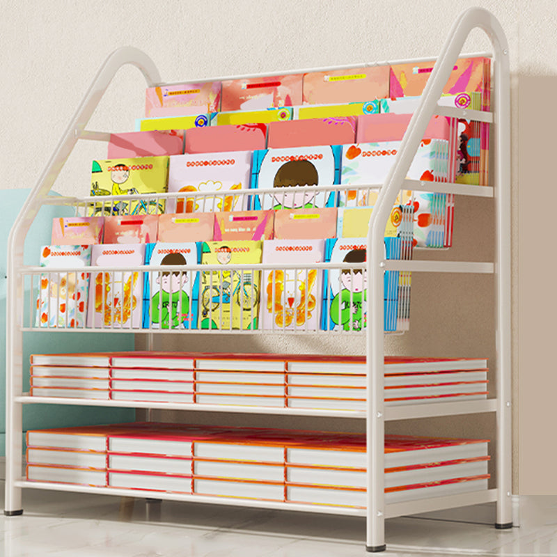 Metal Closed Back Bookshelf Standard Shelves Included Bookcase for Study Room