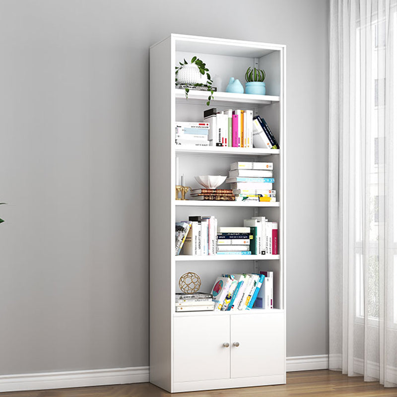 Modern Closed Back Shelf Bookcase Shelves Included for Home Office